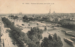 FRANCE - Paris - Vue Générale - Panorama De La Seine Vers La Cité - A R - Animé - Carte Postale Ancienne - Altri Monumenti, Edifici