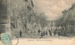 Aramon * 1905 * Débit De Tabac Tabacs TABAC Régie , Boulevard Gambetta * Enfants Villageois - Aramon