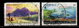 - POLYNESIE FRANCAISE - 1964 - YT N°31 / 32 - Oblitérés - Paysages - Beaux Cachets - Gebraucht