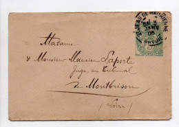 - Entier Postal Pour SAINT-JEAN-DE-MAURIENNE Pour MONTBRISON 3.1.1906 - 5 C. Vert-bleu Type Blanc - Date 251 - - Buste Postali E Su Commissione Privata TSC (ante 1995)