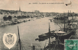 FRANCE - Nantes - Vue Générale Sur Les Quais De La Rive Droite - Des Bateaux Sur Le Quais - Carte Postale Ancienne - Nantes