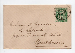 - Entier Postal NARBONNE Pour MONTBRISON 9.1.1908 - 5 C. Vert Type Blanc - Date 637 - - Standard Covers & Stamped On Demand (before 1995)