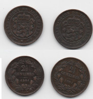 + LUXEMBOURG  + 2 1/2  CENTIMES 1901 + AVEC BARTH ET BAPTH + - Luxembourg
