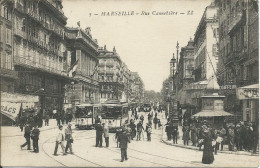 Marseille (13) - Rue Cannebière (Canebière) - Tramway - Animée - Canebière, Centre Ville