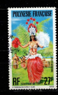 - POLYNESIE FRANCAISE - 1977 - YT N° PA 124 - Oblitéré - Danseuse Tahiti - Usati