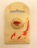 @ Athens 2004 Olympic Games - Beijing Dated NOC Pin With Backing Card - Jeux Olympiques