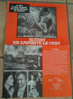 Synopsis Publicitaire 2 Pages FILM AUTANT EN EMPORTE LE VENT GABLE LEIGH TBE Affiche CINEMA Ressortie Intérieur - Publicité Cinématographique