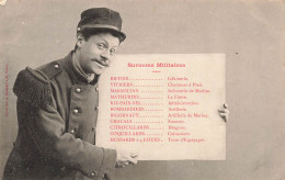 MILITARIA - Humoristique - Surnoms Militaires - Carte Postale Ancienne - Humour