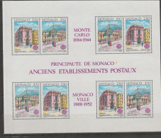 Monaco Europa 1990 BF N° 49 ** Ets Postaux - 1990