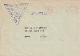 GEHEIMLEGER SCHUILOORD OOSTENDE CACHET MECANIQUE GRIFFE DRUKWERK - Briefe U. Dokumente