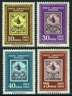 Türkiye 1963 Mi 1850-1853 MNH 100 Years Turkish Stamps - Nuovi