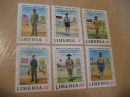 LIBERIA Yvert 534/9 World Jamboree Scout Scouting Congress Japan 1971 Cancel - Used Stamps