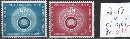 NATIONS UNIES OFFICE DE NEW-YORK 50-51 * Côte 0.65 € - Neufs