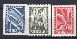 T1234 - SUEDE SWEDEN Yv N°378/80 * - Unused Stamps