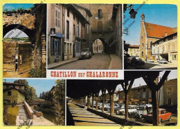 CPSM 01  CHATILLON SUR CHALARONNE (2 CV ) - Châtillon-sur-Chalaronne