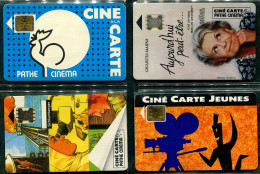 Cinéma - Lot De 4 Cartes Pathé Cinéma - Cinema