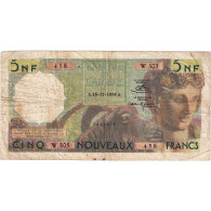 Algérie, 5 Nouveaux Francs, 1959, 1959-12-18, KM:118a, TB - Algerien