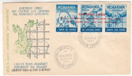 Roumanie - Lettre De 1961 - Oblit Madrid - Timbres De Propagande -  - Valeur Cat Maury Oblitéré = 55 € En ....2011 - Briefe U. Dokumente