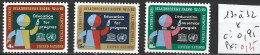 NATIONS UNIES OFFICE DE NEW-YORK 130 à 32 * Côte 0.95 € - Unused Stamps