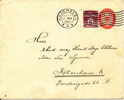 Denmark Postal Stationery Cover (57) Sent To Copenhagen Brönderslev 11-3-1941 - Ganzsachen