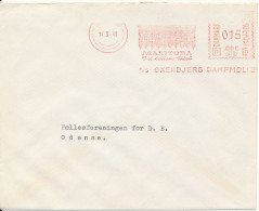 Denmark Cover With Meter Cancel Svendborg 7-11-1940 A/S Öxenbjerg Dampmölle MANITOBA Det Bedste Mel - Covers & Documents