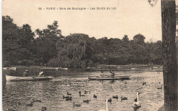 FRANCE - Paris - Vue Générale - Bois De Boulogne - Les Bords Du Lac - Animé - Carte Postale Ancienne - Otros Monumentos