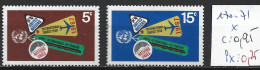 NATIONS UNIES OFFICE DE NEW-YORK 170-71 * Côte 0.95 € - Unused Stamps