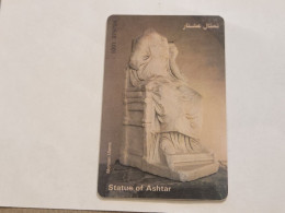 JORDAN-(JO-ALO-0041)-Statue Of Ashtar-(157)-(1001-879784)-(1JD)-(5/2000)-used Card+1card Prepiad Free - Jordanie