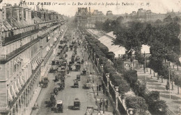 FRANCE - Paris(1er Aart) - La Rue De Rivoli Et Le Jardin Des Tuileries - C M - Animé - Carte Postale Ancienne - Squares
