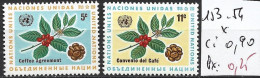 NATIONS UNIES OFFICE DE NEW-YORK 153-54 * Côte 0.90 € - Used Stamps