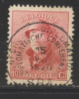 COB 168 Oblitération Centrale SPA Conférence Diplomatique - 1919-1920 Behelmter König