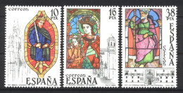 Spain. 1983 - Vidrieras Ed 2721-23 (**) - Vetri & Vetrate