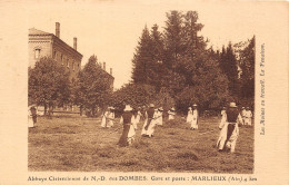 01-MARLIEUX- ABBAYE CISTERCIENNE DE N-D DES DOMBES - GARE ET POSTE - Unclassified