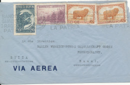 Argentina Air Mail Cover Sent To Switzerland 1948 Topic Stamps - Cartas & Documentos