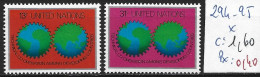 NATIONS UNIES OFFICE DE NEW-YORK 294-95 * Côte 1.60 € - Unused Stamps