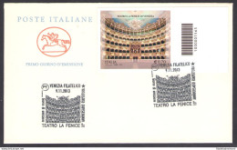 2013 Repubblica Italiana, "Teatro Fenice" - Non Dentellato - Non Fustellato  , N - Barcodes