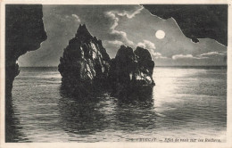 FRANCE - Morgat - Effet De Nuit Sur Les Rochers - Carte Postale Ancienne - Morgat