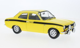 Ford Escort MK I Mexico - 1973 - Yellow + Black Stripes - Model Car Group (1:18) - Sonstige & Ohne Zuordnung