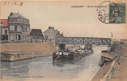 02-CHAUNY- PONT DU CANAL - Chauny