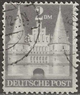 GERMANY 1948 Buildings - Holstentor Lubeck - 2Dm. - Violet FU - Afgestempeld