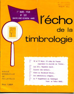 L'écho De La Timbrologie,20c Napoleon,Pétain,accident Aerieen,20c Empire,poste Automobile,Cheffer,Semeuse,Decaris,Coq - Français (àpd. 1941)