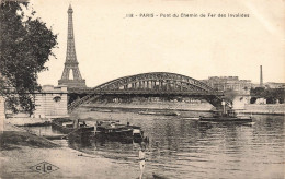 FRANCE - Paris - Pont Du Chemin De Fer Des Invalides - Carte Postale Ancienne - Puentes