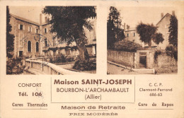 03-BOURBON-L'ARCHAMBAULT- MAISON SAINT-JOSEPH , MAISON DE RETRAITE- MULTIVUES - Bourbon L'Archambault