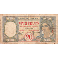 Côte Française Des Somalis, 20 Francs, 1941, KM:7a, TB+ - Djibouti