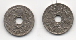 + FRANCE   + 5  CENTIMES 1920 PETIT MODULE + - 5 Centimes