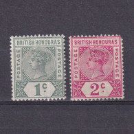 BRITISH HONDURAS 1891, SG #51-52, Part Set, Queen Victoria, MH - British Honduras (...-1970)