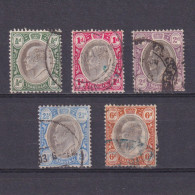 TRANSVAAL SOUTH AFRICA 1902, SG #244-250, Part Set, Wmk Crown CA, Used - Transvaal (1870-1909)