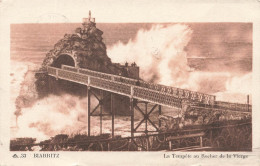 FRANCE - Biarritz - La Tempête Au Rocher De La Vierge - Carte Postale Ancienne - Biarritz