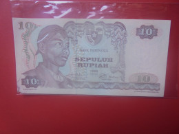 INDONESIE 10 Rupiah 1968 Circuler (B.33) - Indonesië