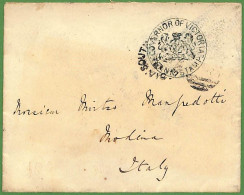 P1003 - VICTORIA - Postal History - STATIONERY COVER - H & G # 12 To ITALY 1891 - Brieven En Documenten